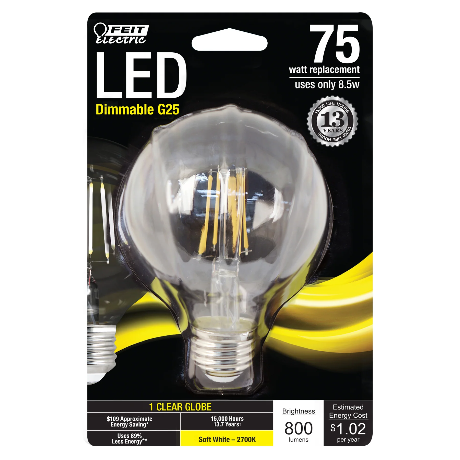 800 Lumen 2700K Dimmable LED - Cheap-Us
