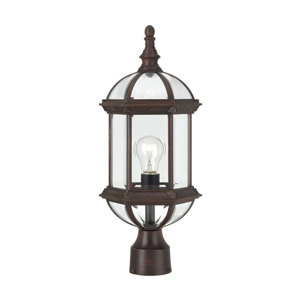 60-4975 BOXWOOD 1 LGT OUTDOOR POST Boxwood - 1 Light 19