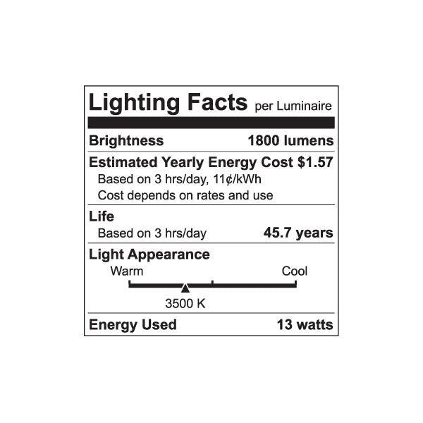 Luxrite LED 4' T8 Universal 13W Shatter Proof Ballast Compatible Light Tube, G13 Base, 1900 Lumens, 3500K - Natural, 83 CRI, Frosted White Finish (LR34191) - Cheap-Us