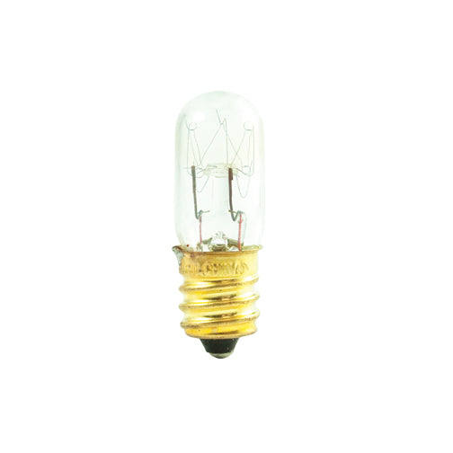 Bulbrite 6T4/130V 6 Watt Incandescent Appliance & Amusement T6 Tubular Bulb, Candelabra Base, Clear - Cheap-Us