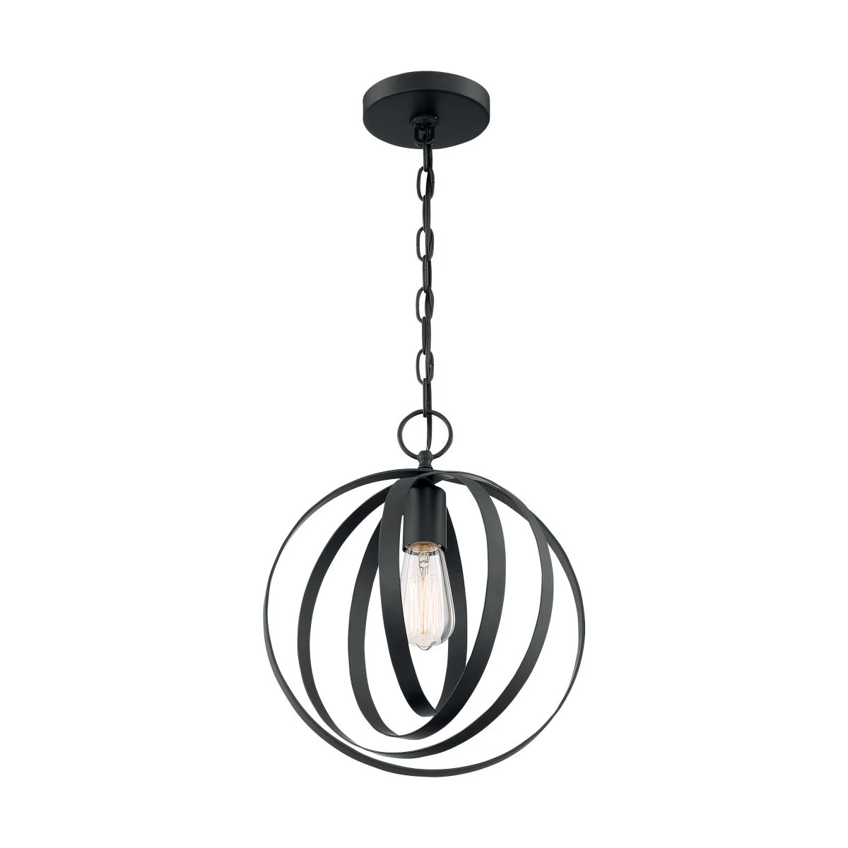60-7066 PENDLETON 1LT PENDANT Pendleton - 1 Light Pendant with- Matte Black Finish - Cheap-Us