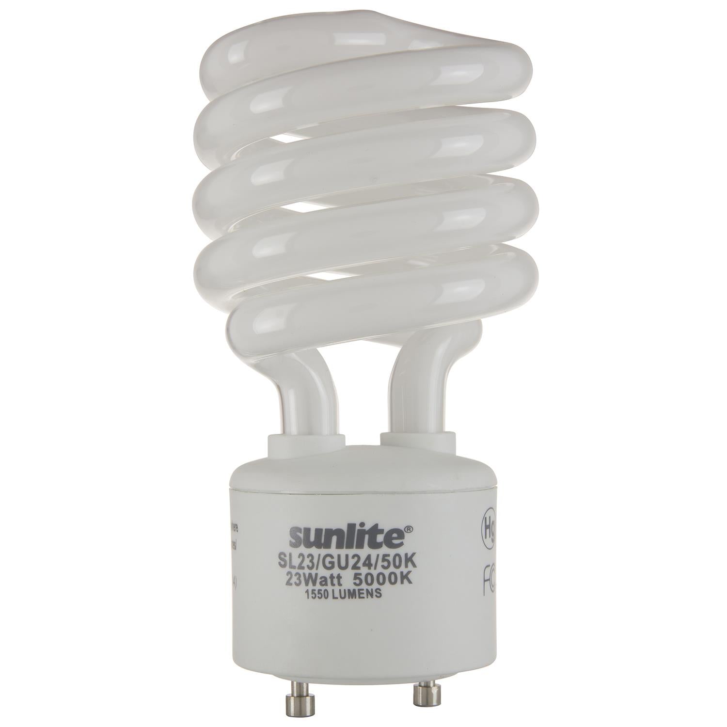 Sunlite 23 Watt GU24 Sprial, GU24 Base, Super White - Cheap-Us