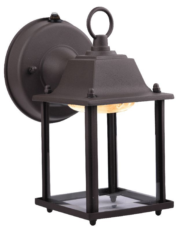 Westgate LED Residential Lanterns With Photocell, Outdoor Lighting, 6W, 550 Lumens, 3000K, Bronze Finish - Cheap-Us