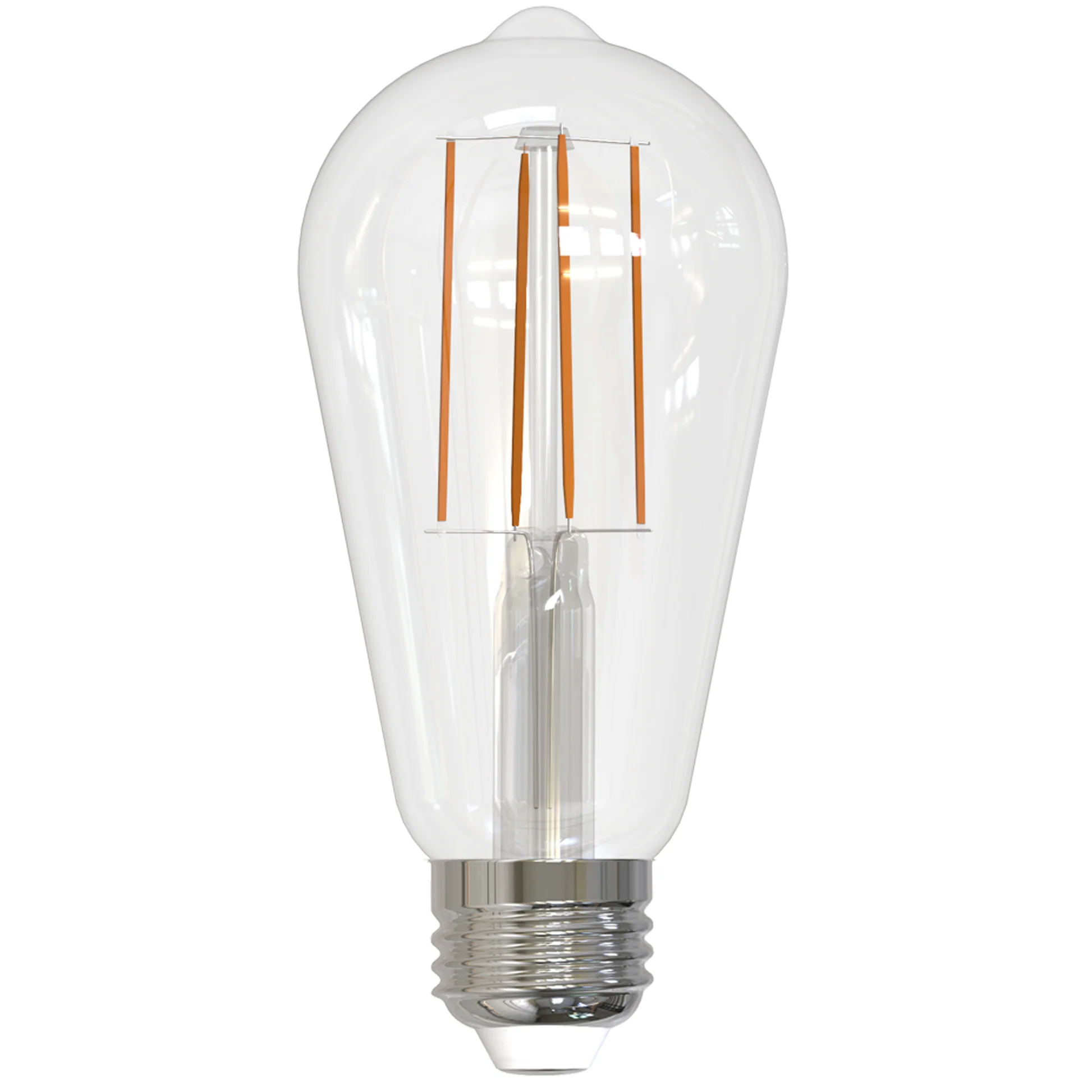 Bulbrite 7 Watt Dimmable CLEAR Filament ST18 Medium (E26) LED Bulb - 800 Lumens, 4000K, and 80 CRI - Cheap-Us