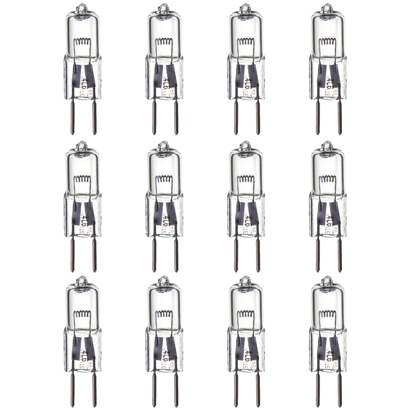 Sunlite Q50/CL/GY6/24V/12PK Halogen 50W 24V Q50 Single Ended Capsule Light Bulbs, Clear Finish, 3200K Bright White, GY6.35 Base, 12 Pack - Cheap-Us