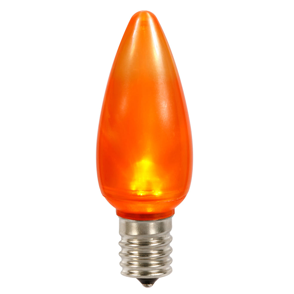 Vickerman C9 Ceramic LED Orange Twinkle Bulb  Nickel Base 120V .6 Watts 25 Bulbs per Pack - Cheap-Us