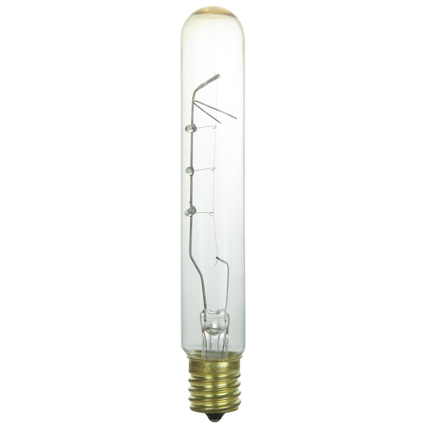 Sunlite 40 Watt T6.5 Tubular Intermediate Base Clear (25 Pack) - Cheap-Us
