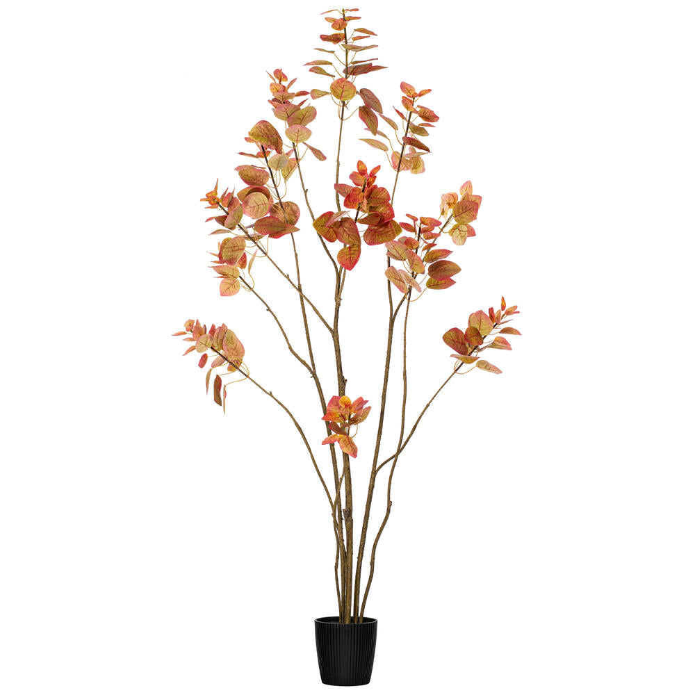 Vickerman 5' Artificial Red Potted Rogot Rurple Tree. - Cheap-Us