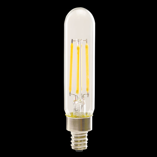 Luxrite LED T6.5 Tubular Light Bulb, E26 Medium Base, 5W, 2700K - Warm White, 80 CRI, Clear Finish, Dimmable (LR21622) - Cheap-Us