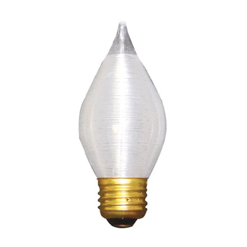 Bulbrite 60C15S 60 Watt Incandescent C15 Spunlite Chandelier Bulb, Medium Base, Satin - Cheap-Us