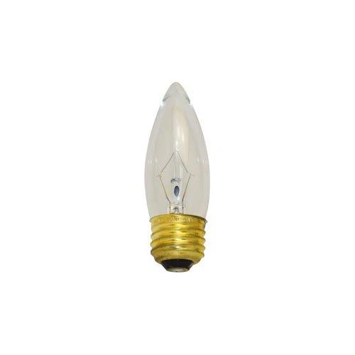 Bulbrite 40ETC/3 40 Watt Incandescent B10 Torpedo Chandelier Bulb, Medium Base, Clear - Cheap-Us
