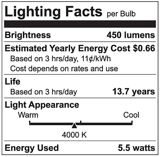 Luxrite LED PAR16 5.5W Bulb, 4000K - Cool White, 450 Lumens, 80 CRI, White Finish, Dimmable, Pack of 6 (LR21402) - Cheap-Us