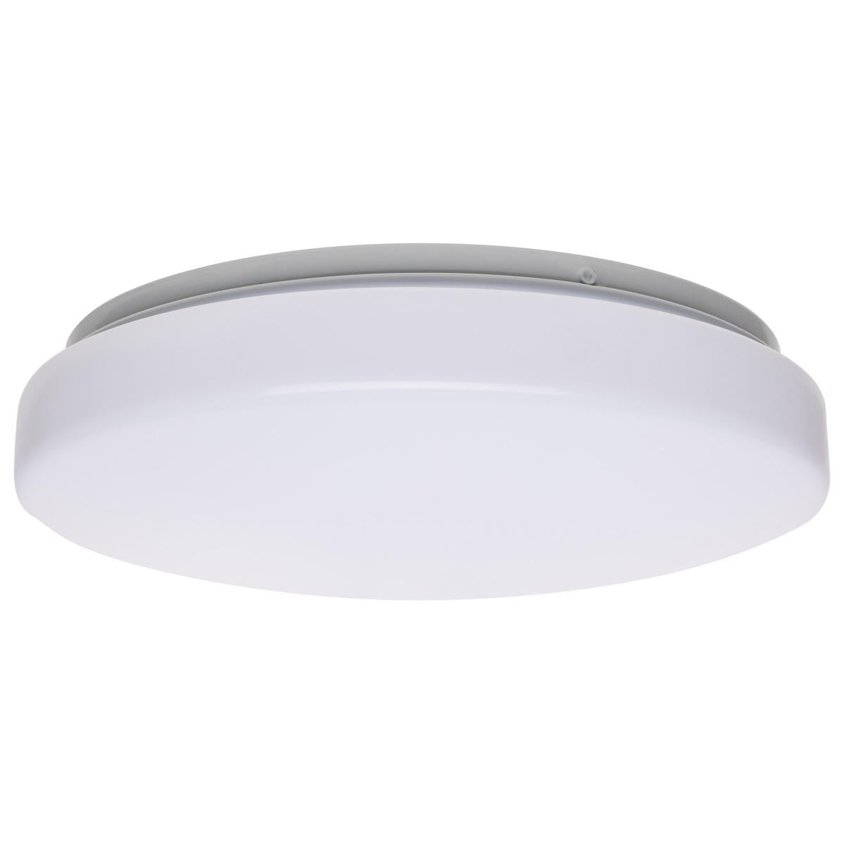 Satco Nuvo LED 11/14/19-inch Acrylic Round/Square Flush Mount Fixture White Finish. Adjustable Color W/ Sensor. CCT Selectable - Cheap-Us