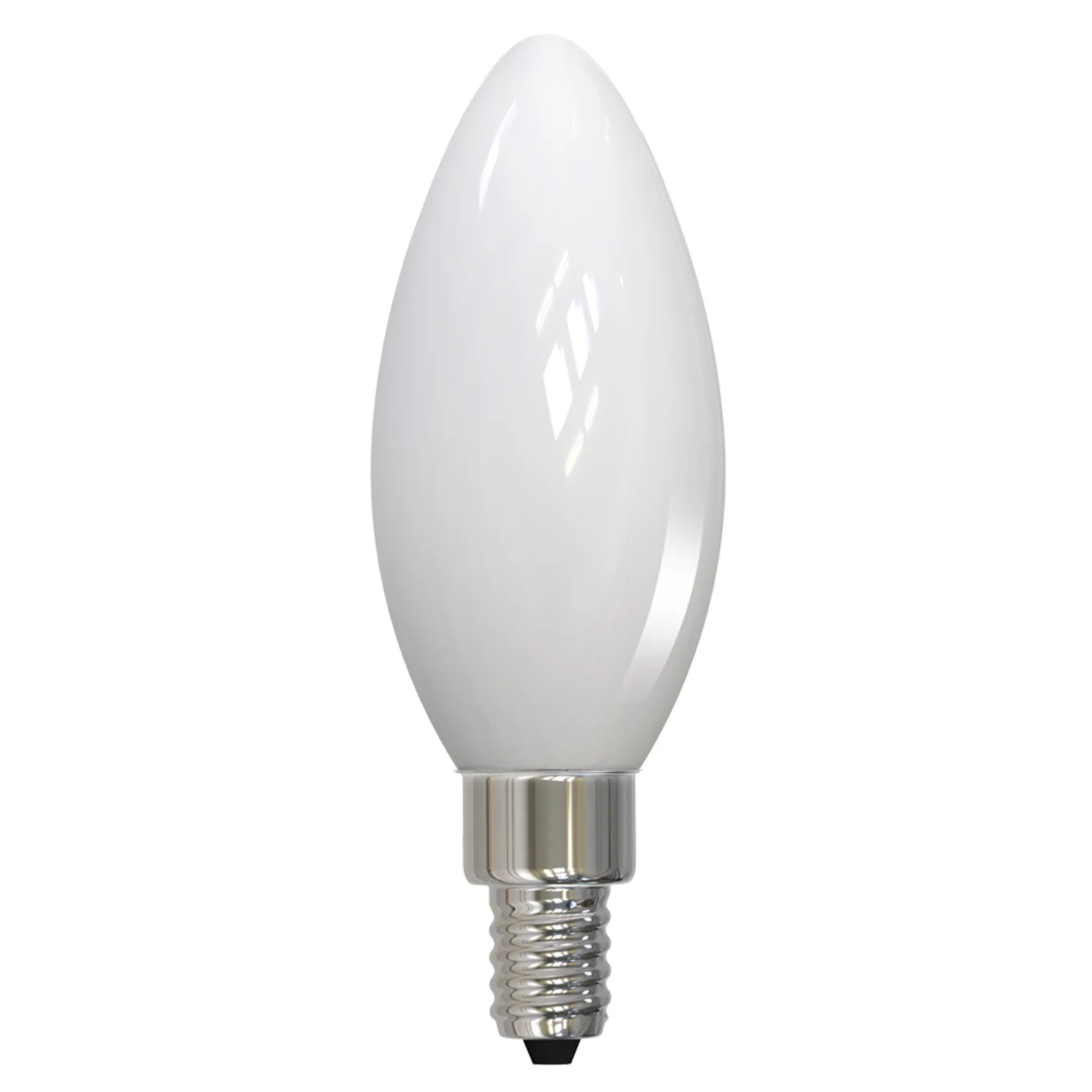 Bulbrite LED B11 Filament Bulb, Milky Finish, 2700K, Fully Compatible Dimming, 5 Watts, E12 Candelabra Base, 500 Lumens, 120V, Soft White Light - Cheap-Us