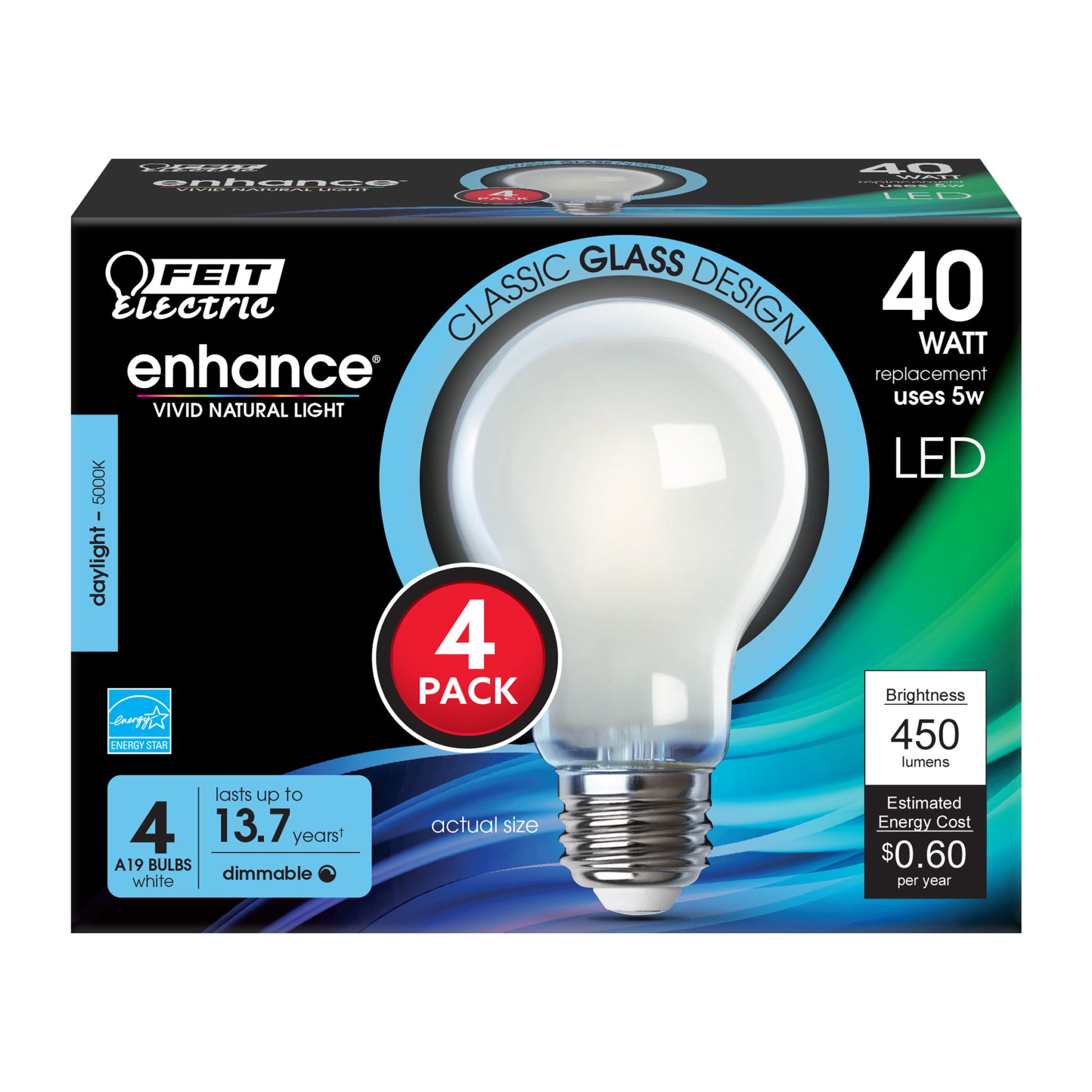 450 Lumen 5000K Dimmable LED - Cheap-Us