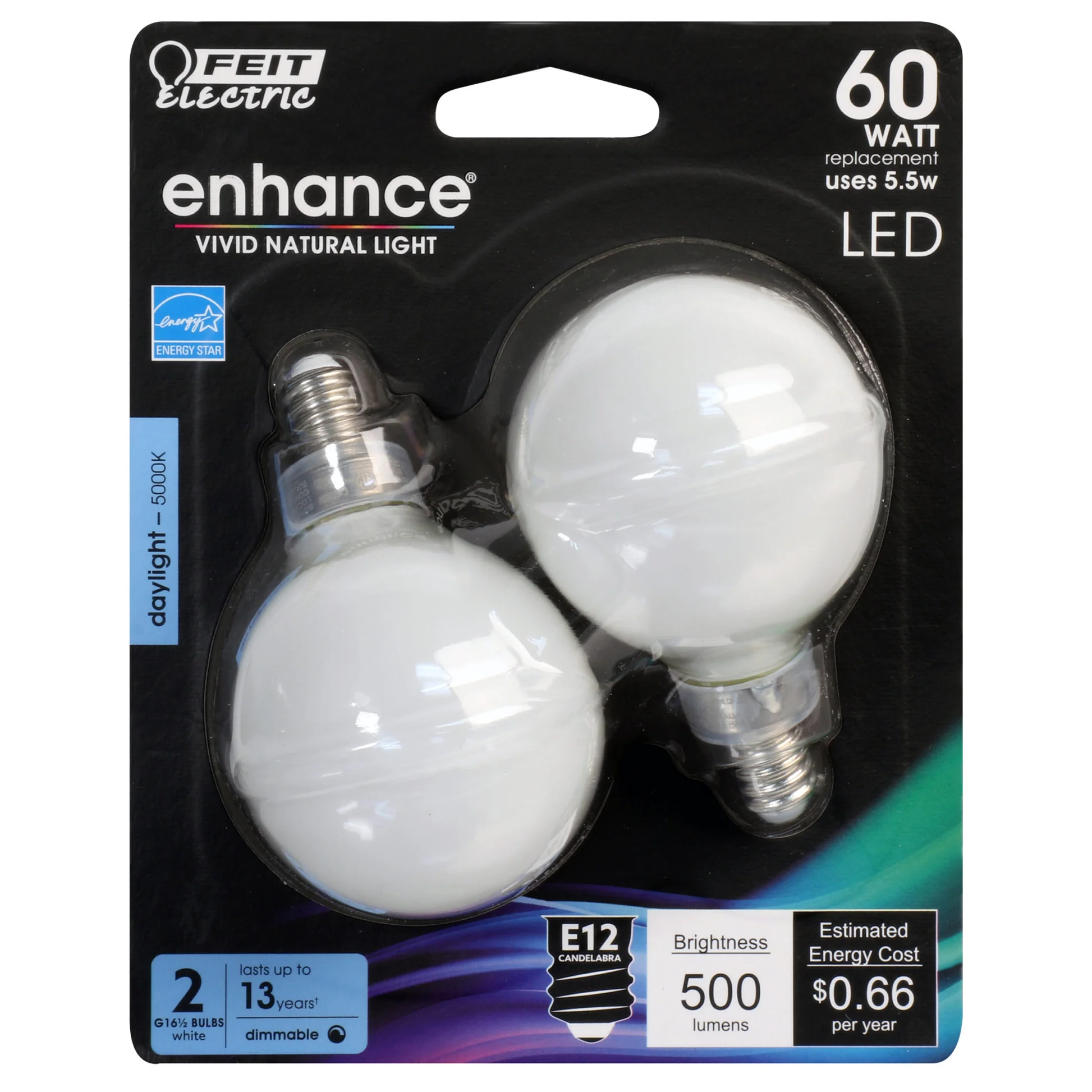 500 Lumen 5000K Dimmable LED G16 1/2 - Cheap-Us