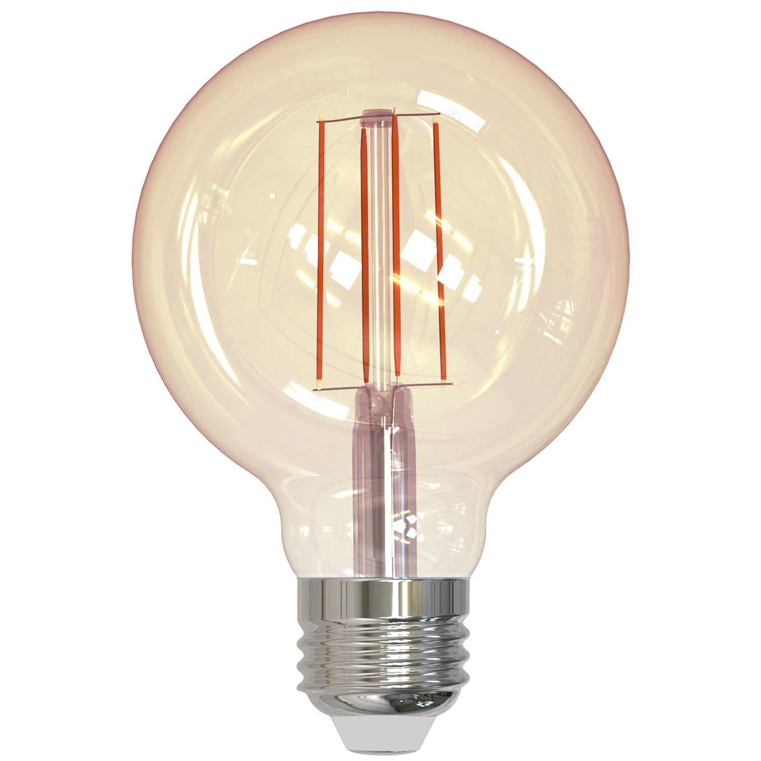 BULBRITE LED G25 MEDIUM SCREW (E26) 5W DIMMABLE FILAMENT LIGHT BULB 2200K/AMBER 40W INCANDESCENT EQUIVALENT 2PK (776800) - Cheap-Us