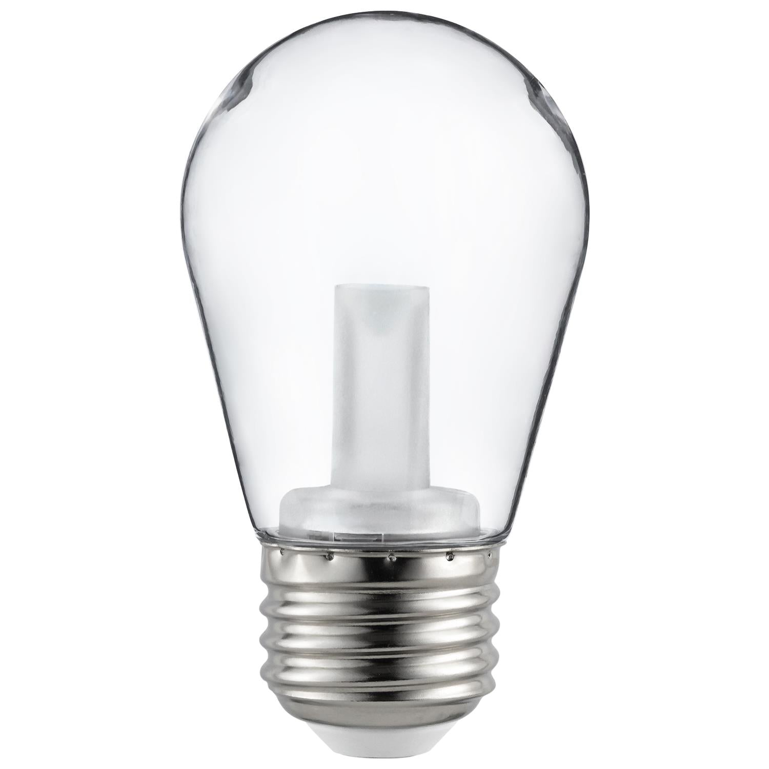 Sunlite 81067-SU LED S14 String Light Bulb, Warm White, Clear - Cheap-Us