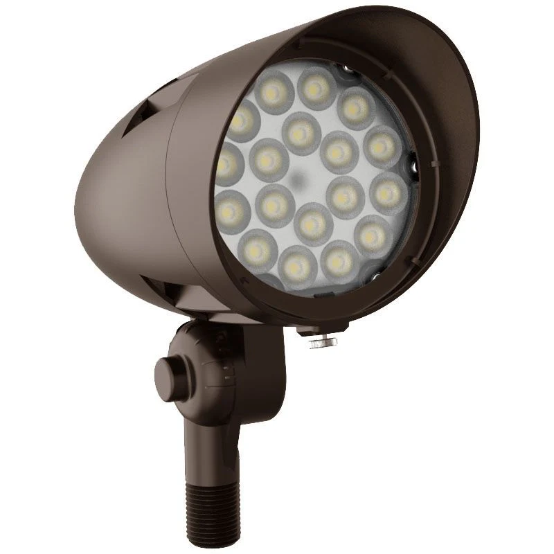 Westgate X-Gen Bullet 120-277V 10-30W Selectable, 30K 60-Degree, Bronze, Outdoor Lighting, 10W/20W/30W, 120 Lumens/W, 3000K, Bronze Finish, 0-10V - Cheap-Us