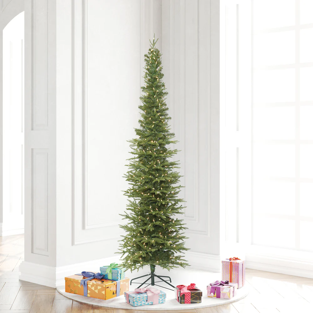 Vickerman 5.5' Bixley Pencil Fir Artificial Christmas Tree Warm White Dura-lit LED Lights - Cheap-Us