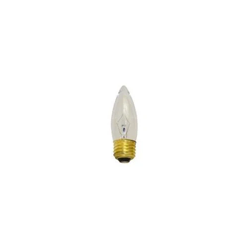 Bulbrite 40ETC/3 40 Watt Incandescent B10 Torpedo Chandelier Bulb, Medium Base, Clear - Cheap-Us