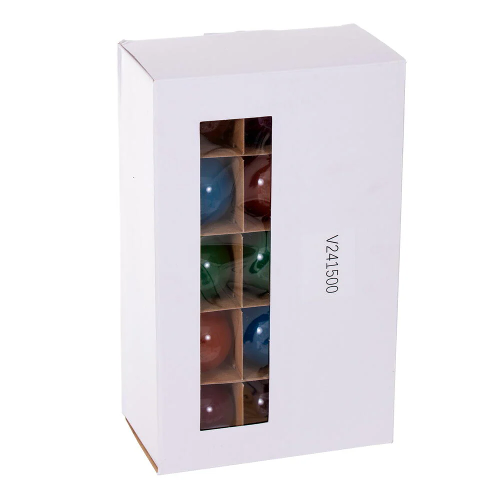 Vickerman 15Lt Multi-Colored LED Glass G50-E12 Filament End-Connecting Set with Green 20AWGXTW Wire and 6