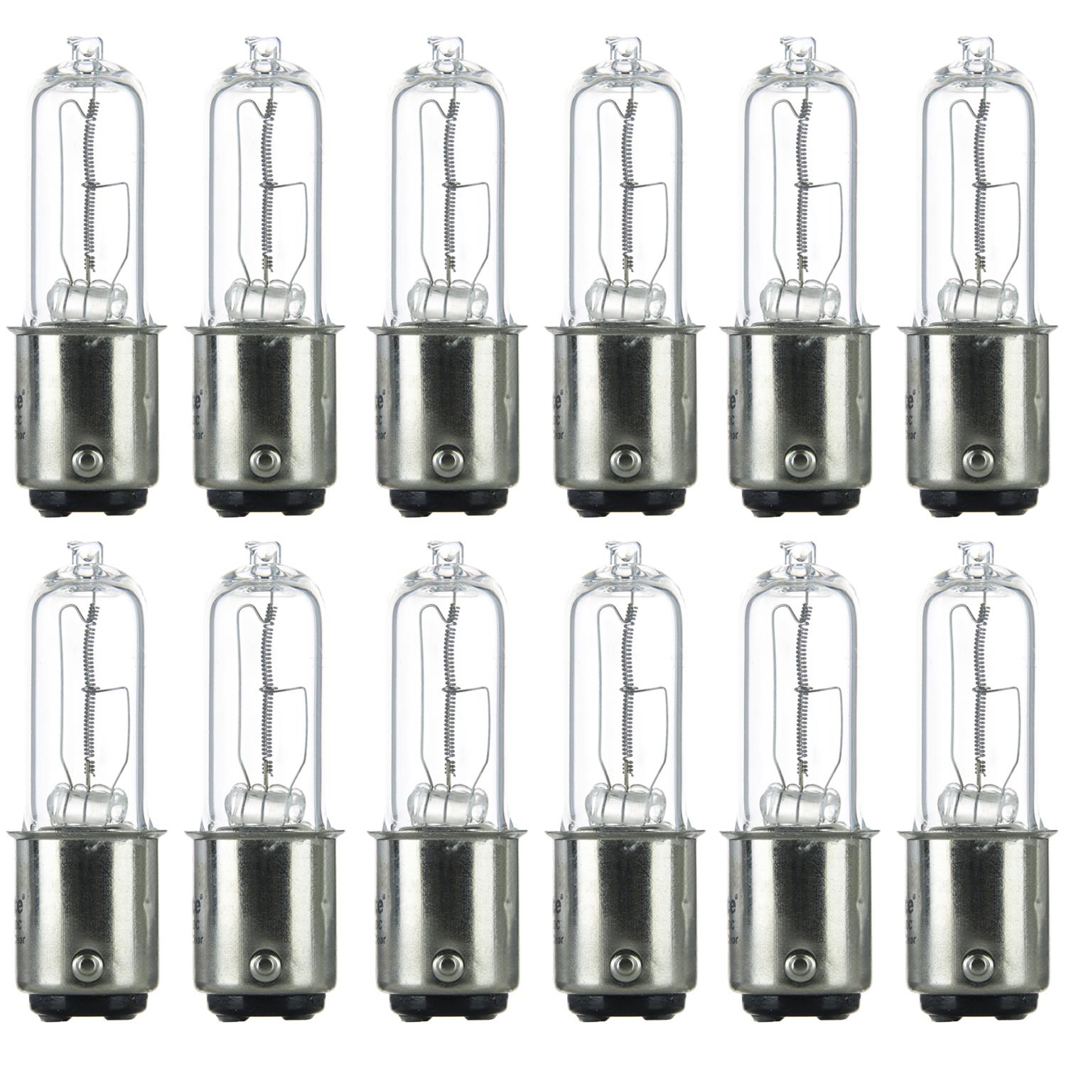 Sunlite 100 Watt, Single Ended T4, Double Contact Bayonet Base, Clear - Cheap-Us