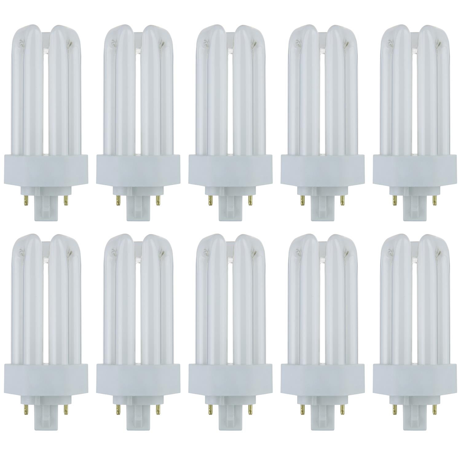 Sunlite 18 Watt PLT 4-Pin Triple Tube, GX24Q-2 Base, Soft White - Cheap-Us