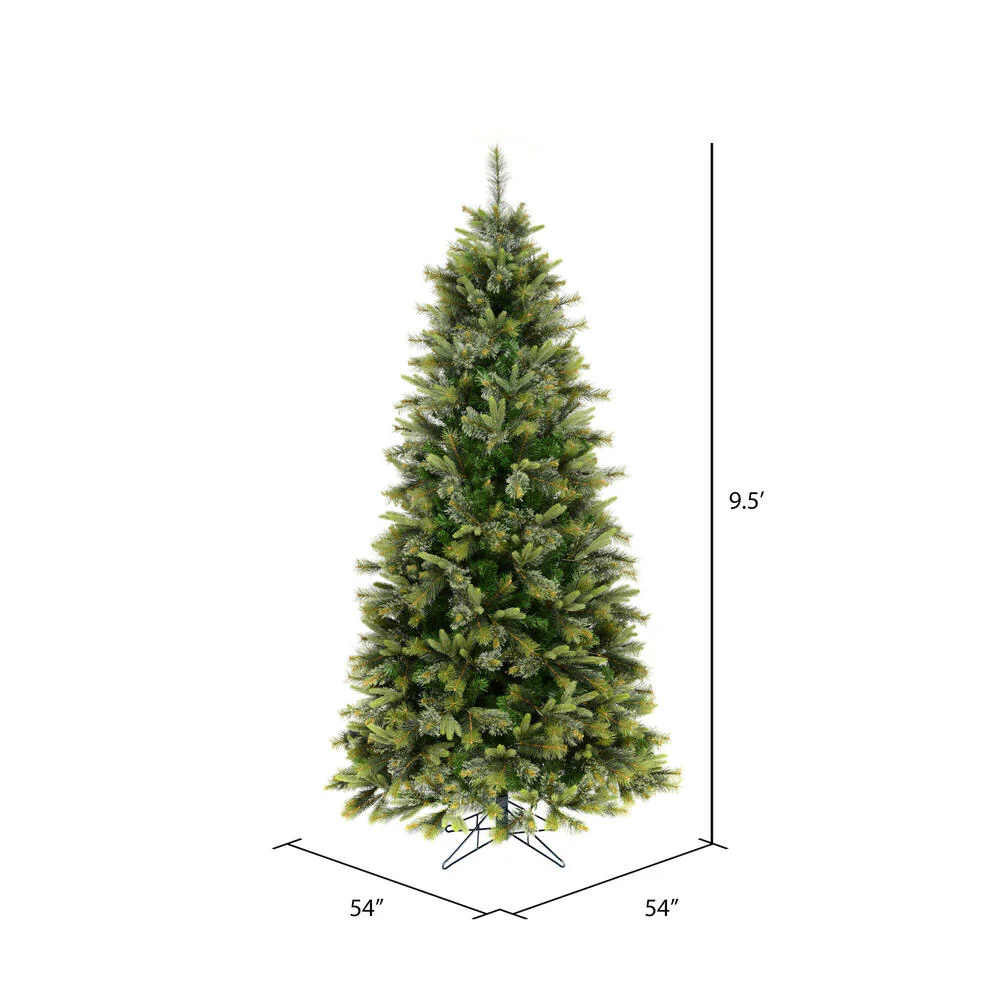 Vickerman 9.5' Cashmere Slim Artificial Christmas Tree Unlit - Cheap-Us