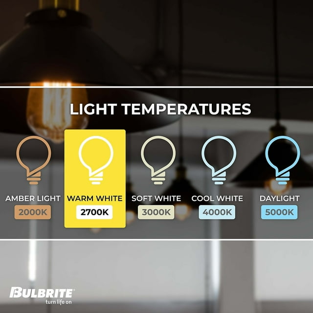 Bulbrite Pack of (2) 8.5 Watt Dimmable Clear ST18 LED Light Bulbs with Medium (E26) Base, 2700K Warm White Light, 850 Lumens - Cheap-Us