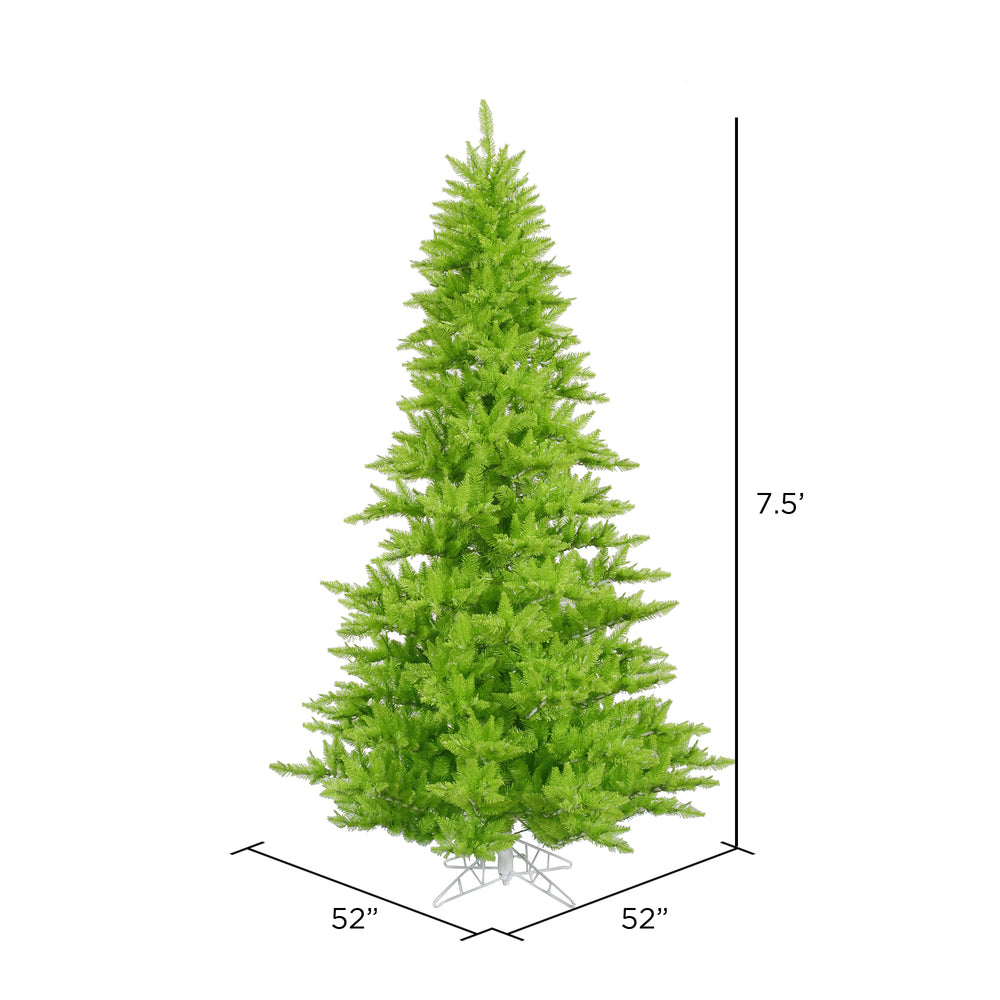 Vickerman 7.5' Lime Fir Artificial Christmas Tree Unlit - Cheap-Us