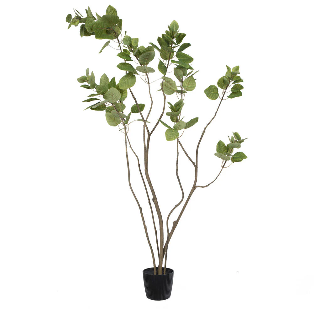 Vickerman 4' Artificial Green Potted Cotinus Coggygria Tree. - Cheap-Us