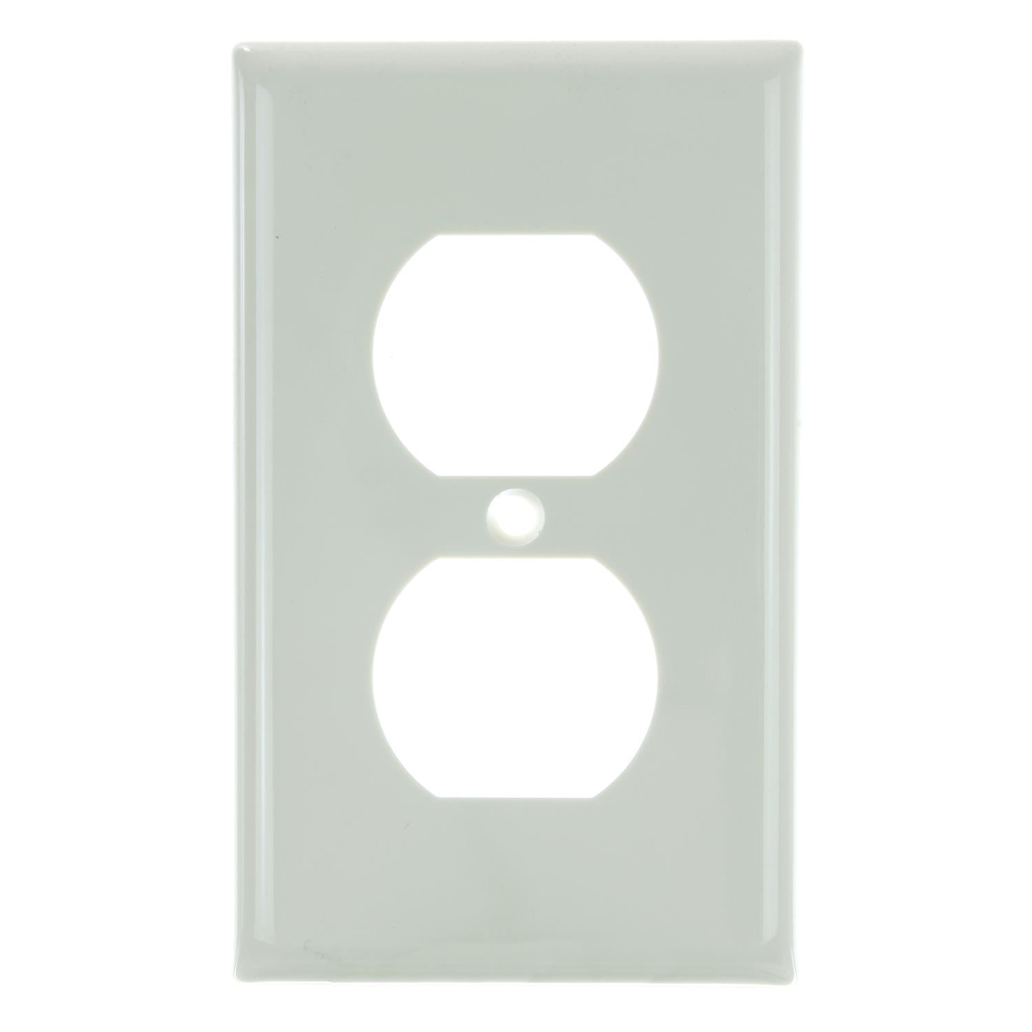 Sunlite E211/A 1 Gang Duplex Receptacle Plate, Almond - Cheap-Us