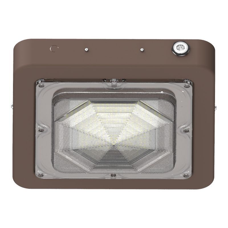 Westgate Builder Series Indoor Sq Canopy Light Selectable 30/45/60W 30/40/50K With Em, Brz, Outdoor Lighting, 30W/45W/60W, 130 Lumens/W, 30K/40K/50K, Bronze Finish, 0-10V - Cheap-Us