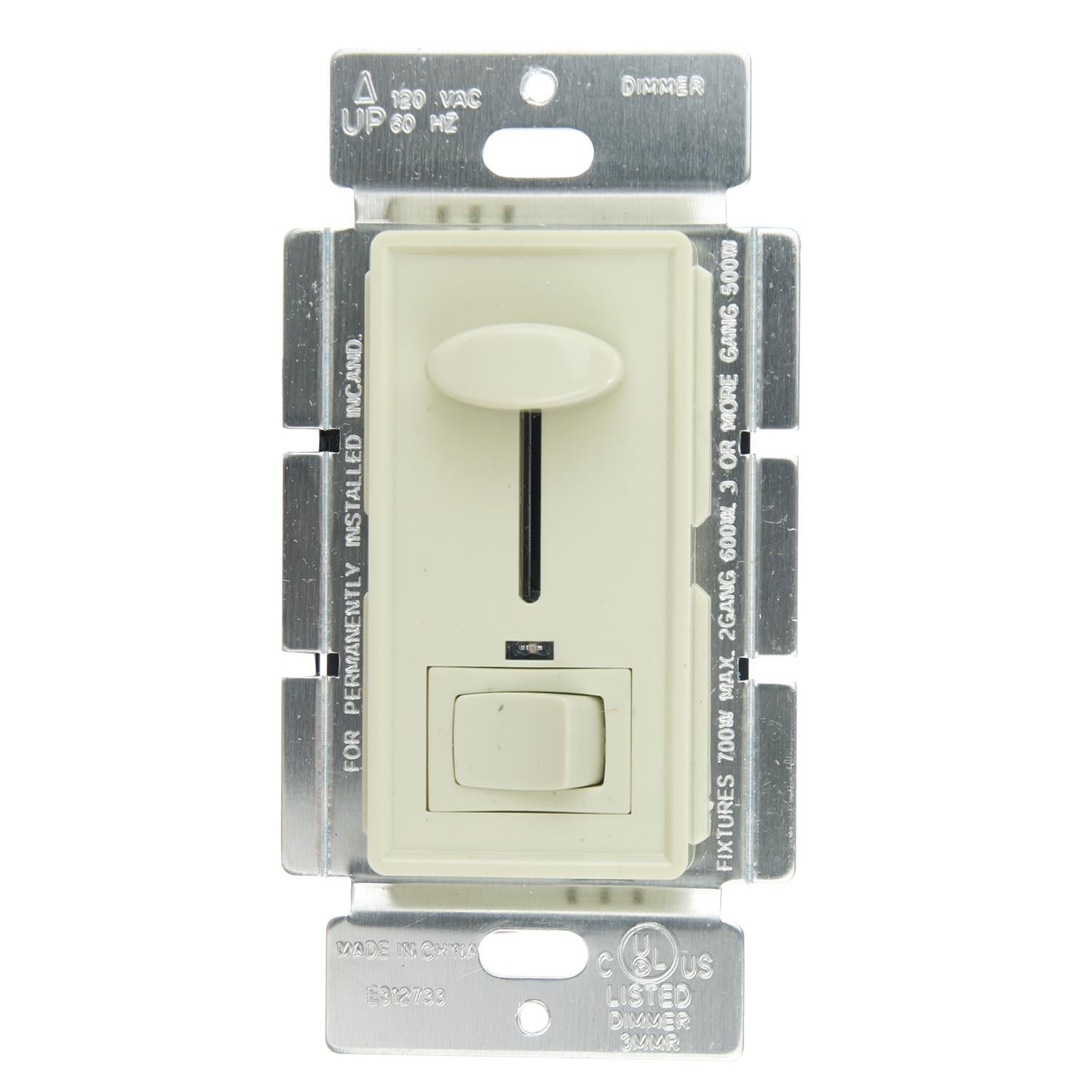 Sunlite E1030/I Slide Dimmer with LED/On/Off Switch, Ivory - Cheap-Us