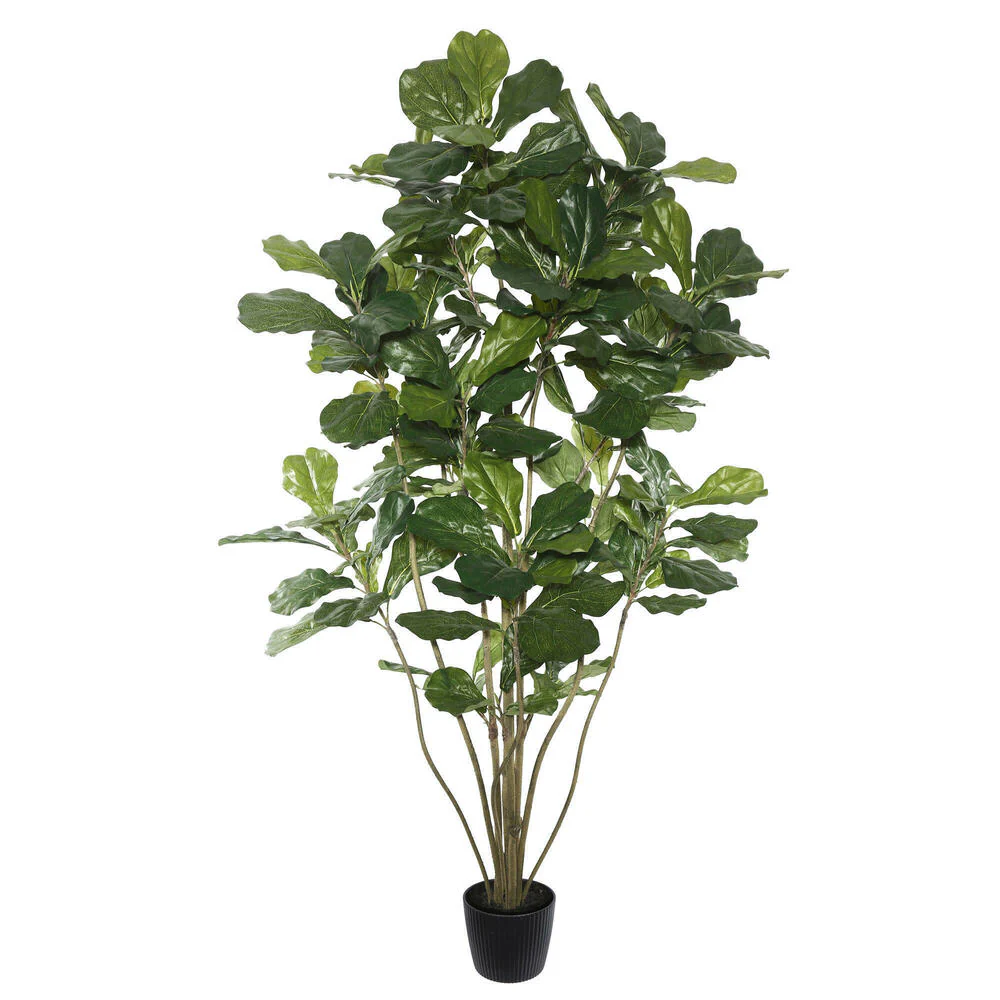 Vickerman 6' Artificial Green Potted Fiddle Tree. - Cheap-Us