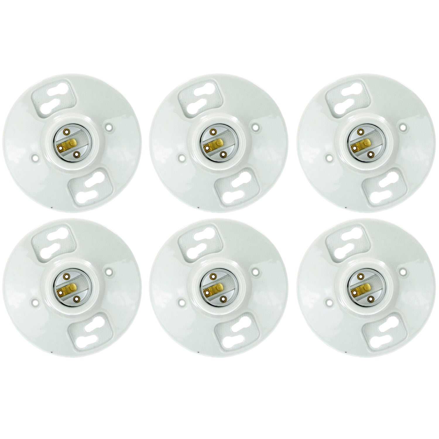 E196 PORCELN LAMP HOLDER  6PK  SUNLITE* - Cheap-Us