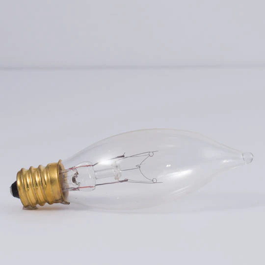Bulbrite Pack of (50) 10 Watt Dimmable Clear CA7 Incandescent Light Bulbs with Candelabra (E12) Base, 2700K Warm White Light - Cheap-Us