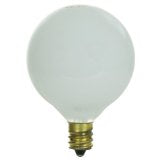 Sunlite 15G16.5/WH/CD2 Incandescent 15-Watt, Candelabra Based, G16.5 Globe Bu... - Cheap-Us