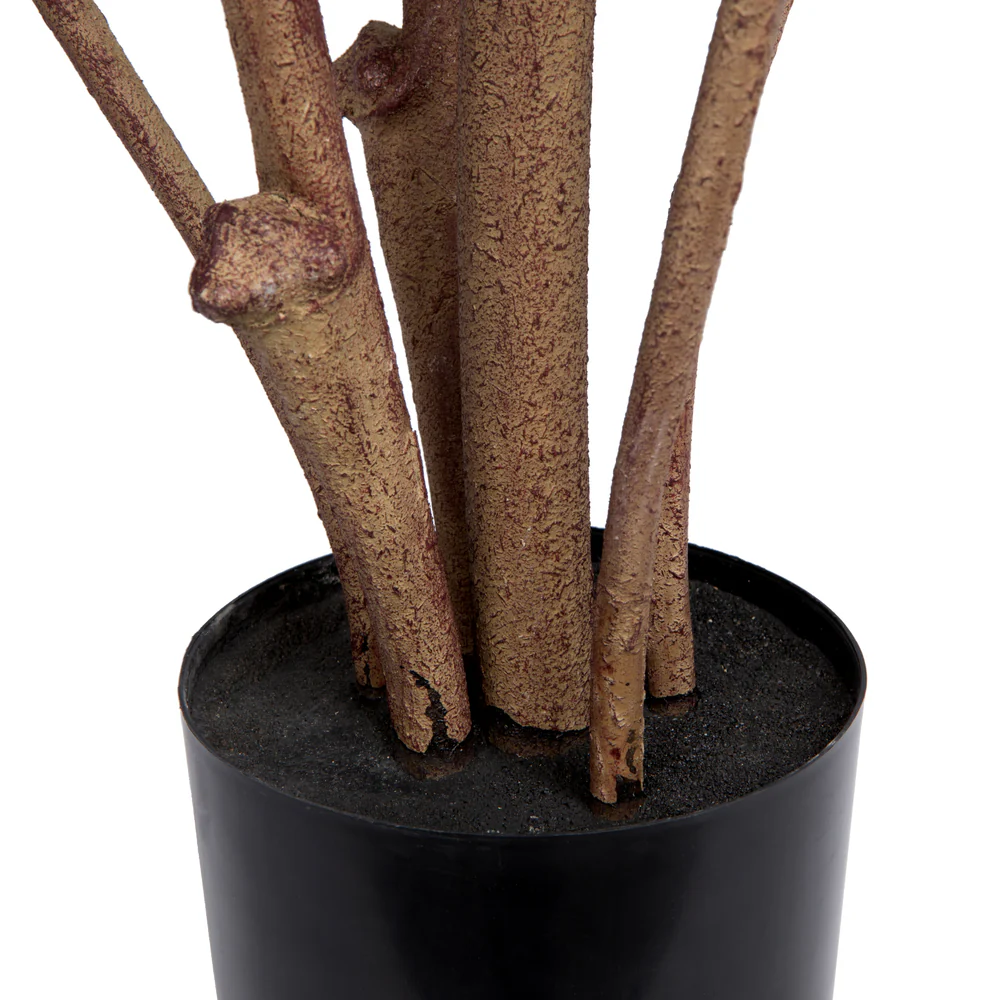 Vickerman 5' Potted Artificial Green Rubber Tree. - Cheap-Us