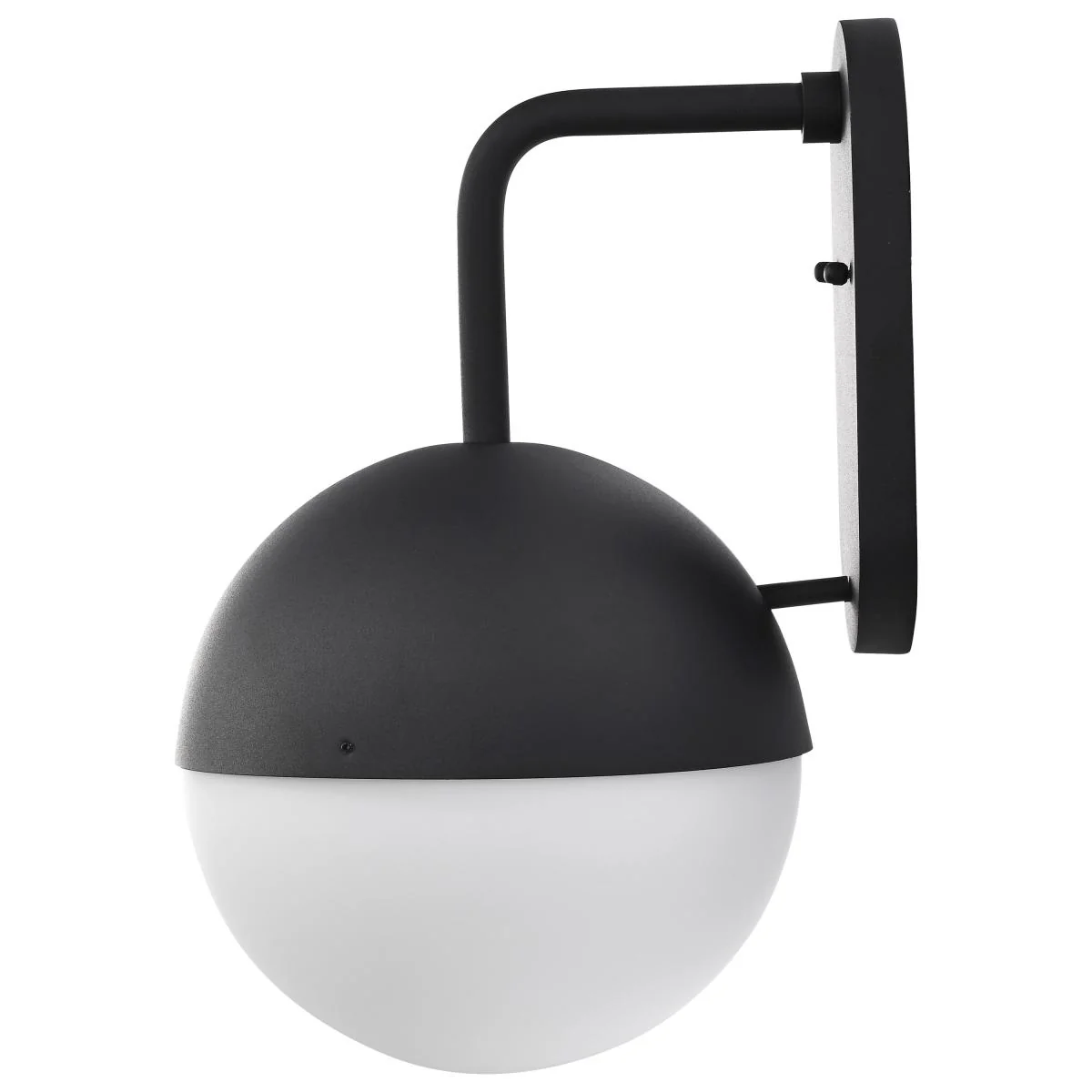62-1617 ATMOSPHERE 10W LED LG WL LANT Atmosphere; 10W LED; Large Wall Lantern; Matte Black with White Opal Glass - Cheap-Us