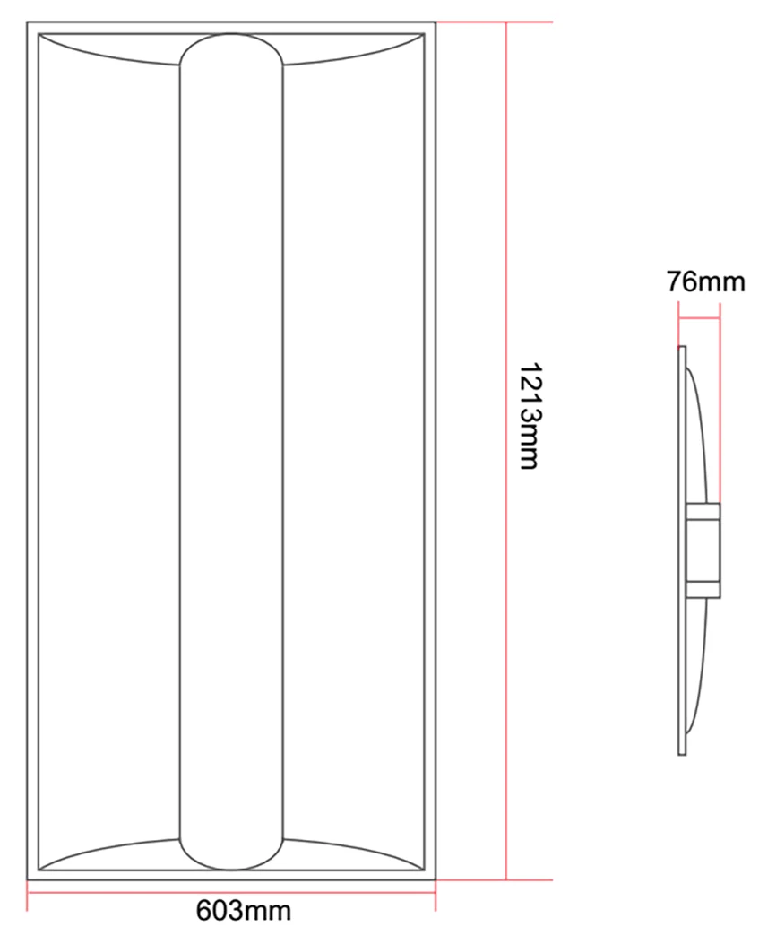 Luxrite Lay In LED60W2X4TROFFER/CB/35K 3500K Neutral White - Cheap-Us