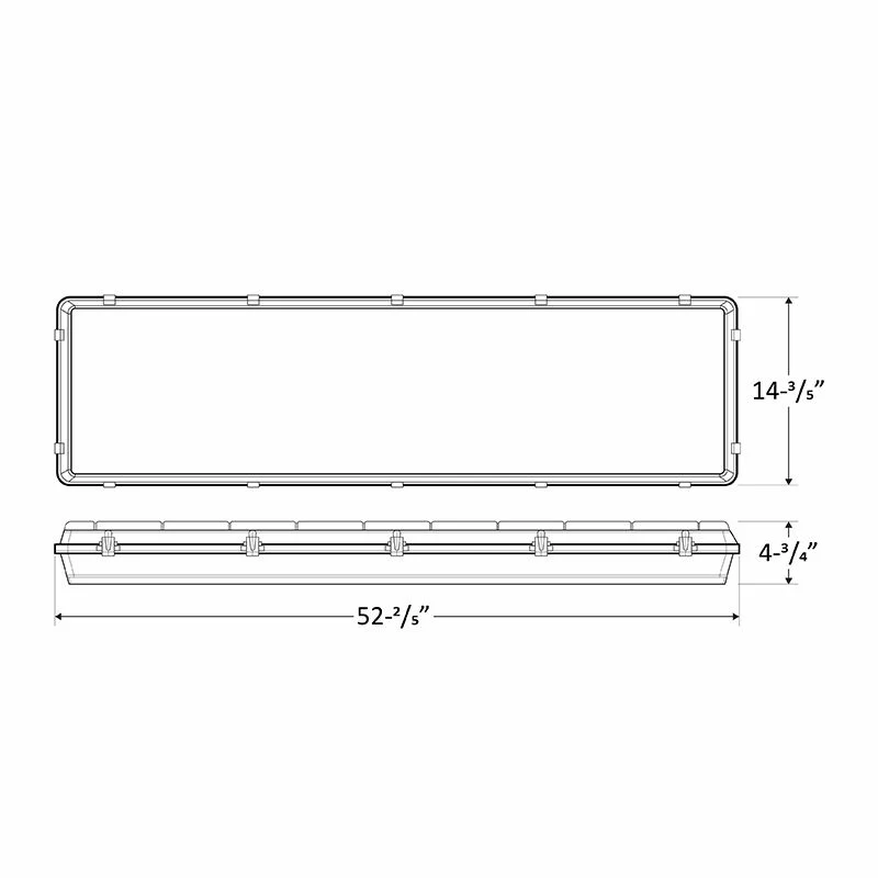 Westgate LED Linear Vapor Light, 480V, Commercial Indoor Lighting, 150W, 20250 Lumens, 35K/40K/50K - Cheap-Us