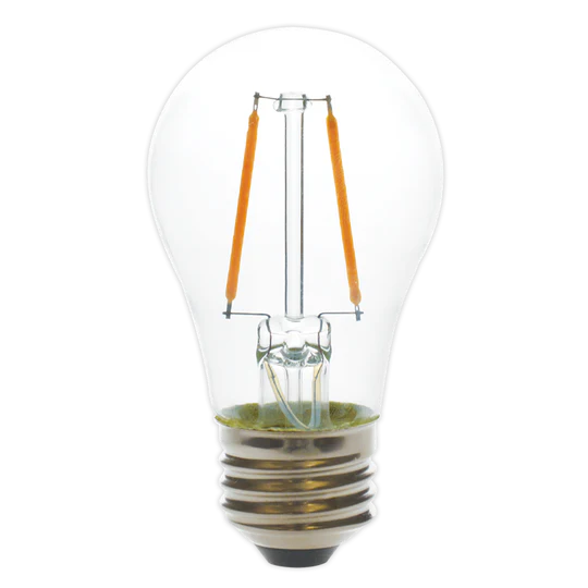 Luxrite LED A15 Filament Light Bulb, E26 Medium Base, 4W, 2700K - Warm White, 350 Lumens, 80 CRI, Clear Finish, Dimmable (LR21623) - Cheap-Us
