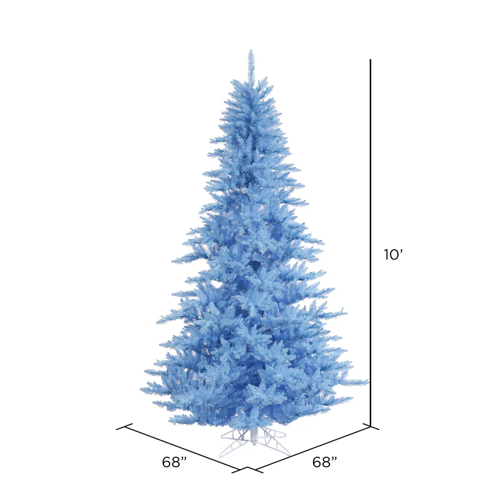 Vickerman 10' Sky Blue Fir Artificial Christmas Tree Unlit - Cheap-Us