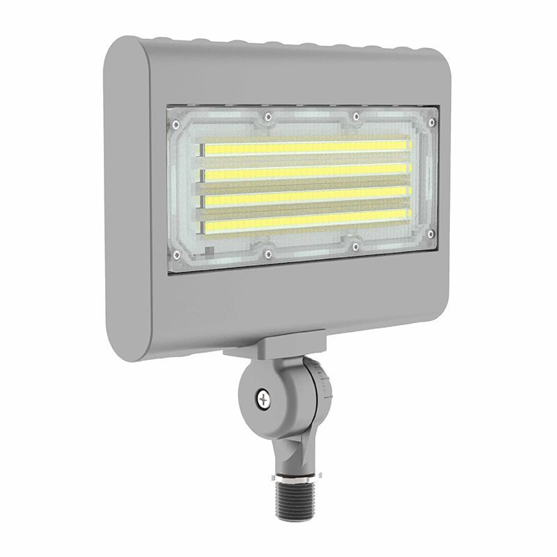 Westgate X-Gen Flood-Area Light Sm Housing Adj. 10W-30W Adj. 30/40/50K 120-277V 0-10V Knuckle Silver, Outdoor Lighting, 10W/15W/20W/30W, 130 Lumens/W, 30K/40K/50K/57K, Silver Finish, 0~10V Dimmable - Cheap-Us