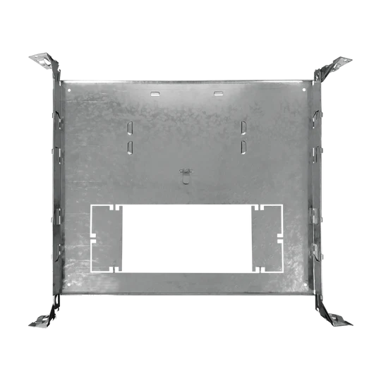 Luxrite 2 Sizes Square New Construction Mounting Plate, Galvanized Steel Finish, Pack of 3 (LR41007) - Cheap-Us