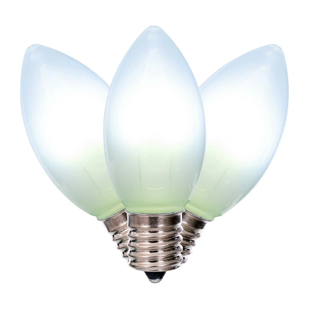 Vickerman C9 Transparent Frosted U-Shaped Filament Pure White Bulb, E17 Base, .6 Watts, 25 Pcs Assorted/Bag. - Cheap-Us