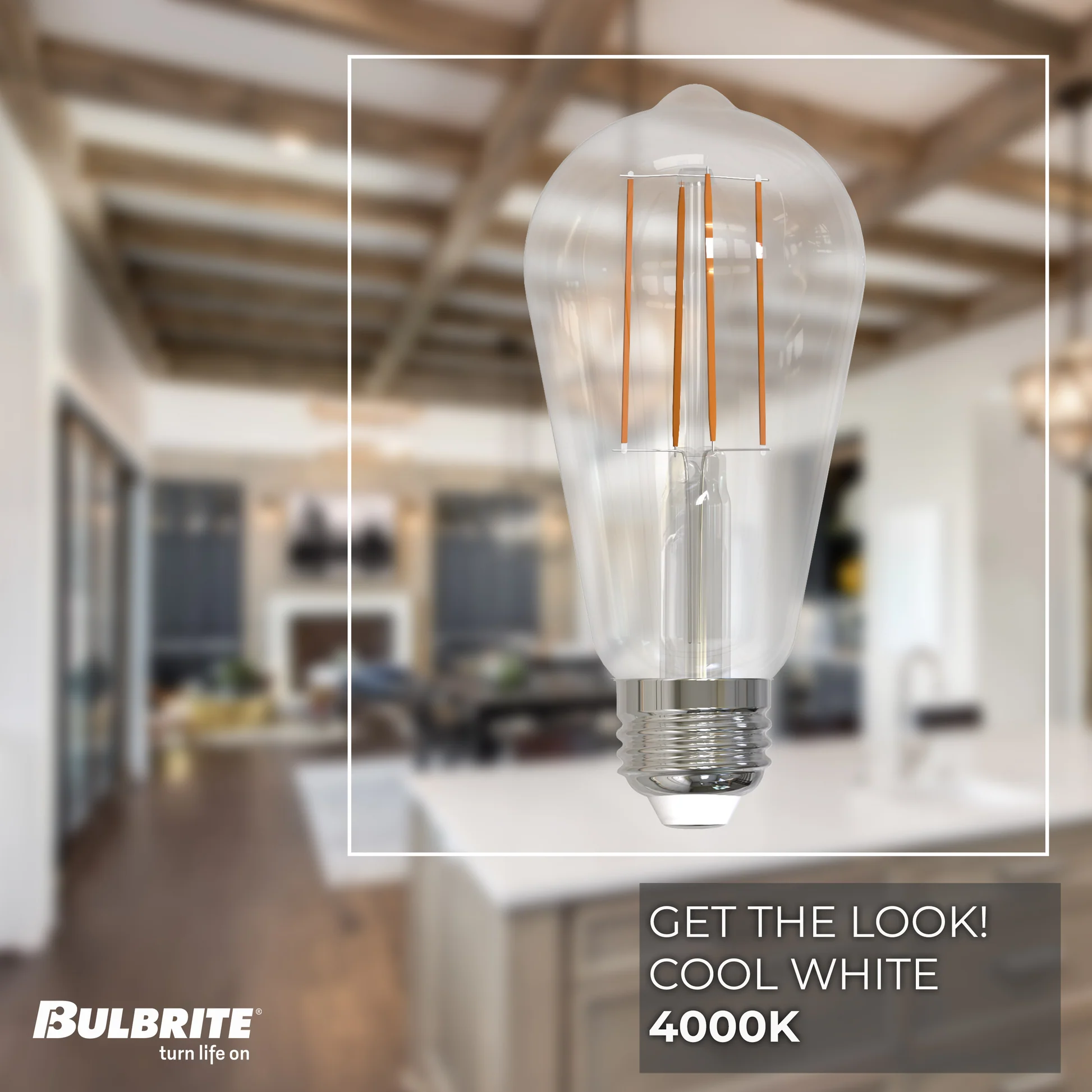 Bulbrite 8.5W LED LIGHT BULB ST18 4000K FILAMENT, E26 MEDIUM SCREW BASE, DIMMABLE, JA8 4PK - Cheap-Us