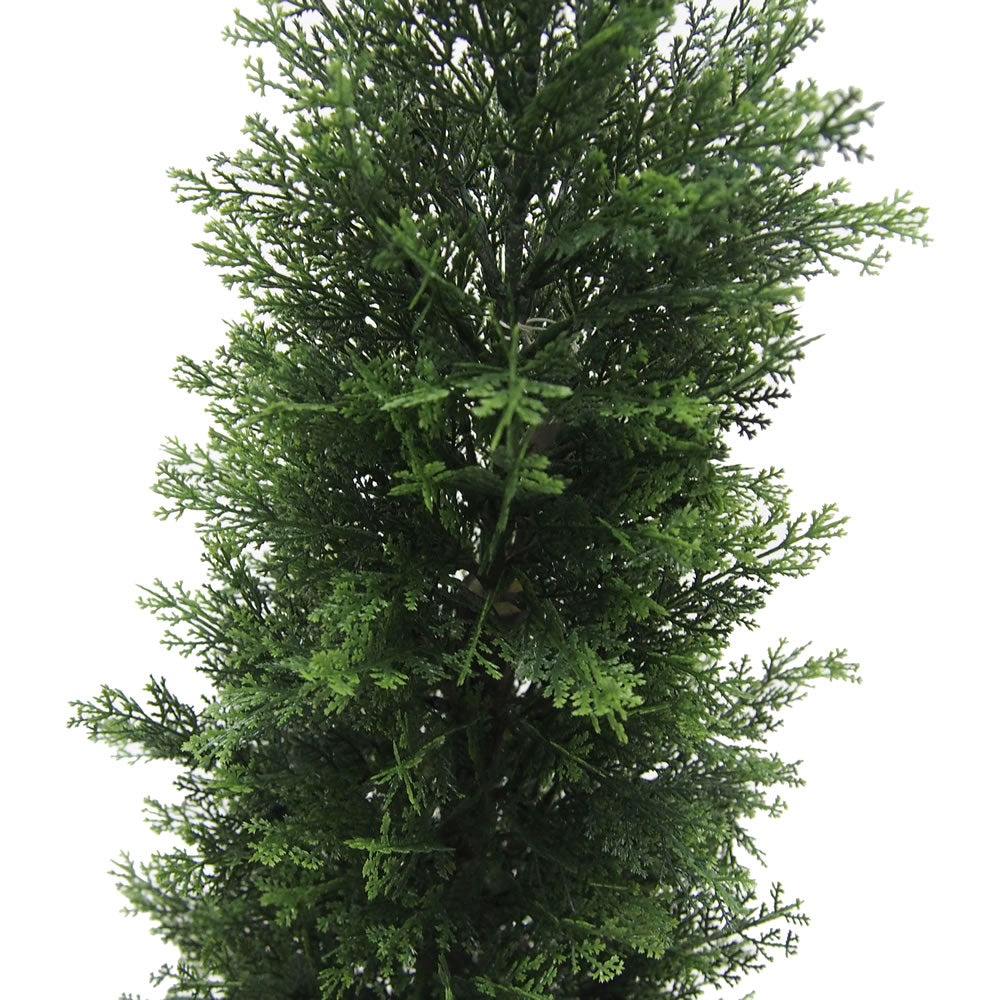 Vickerman 3' Artificial Potted Green Cedar Tree. - Cheap-Us